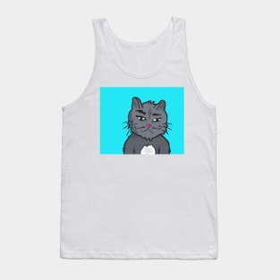 Moustache Cat Tank Top